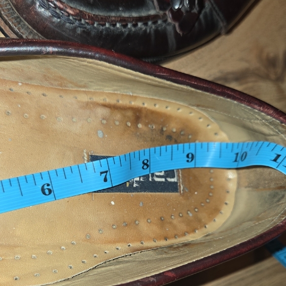 Nautica Rich Brown Leather Loafers with Tassels - Picture 6 of 6